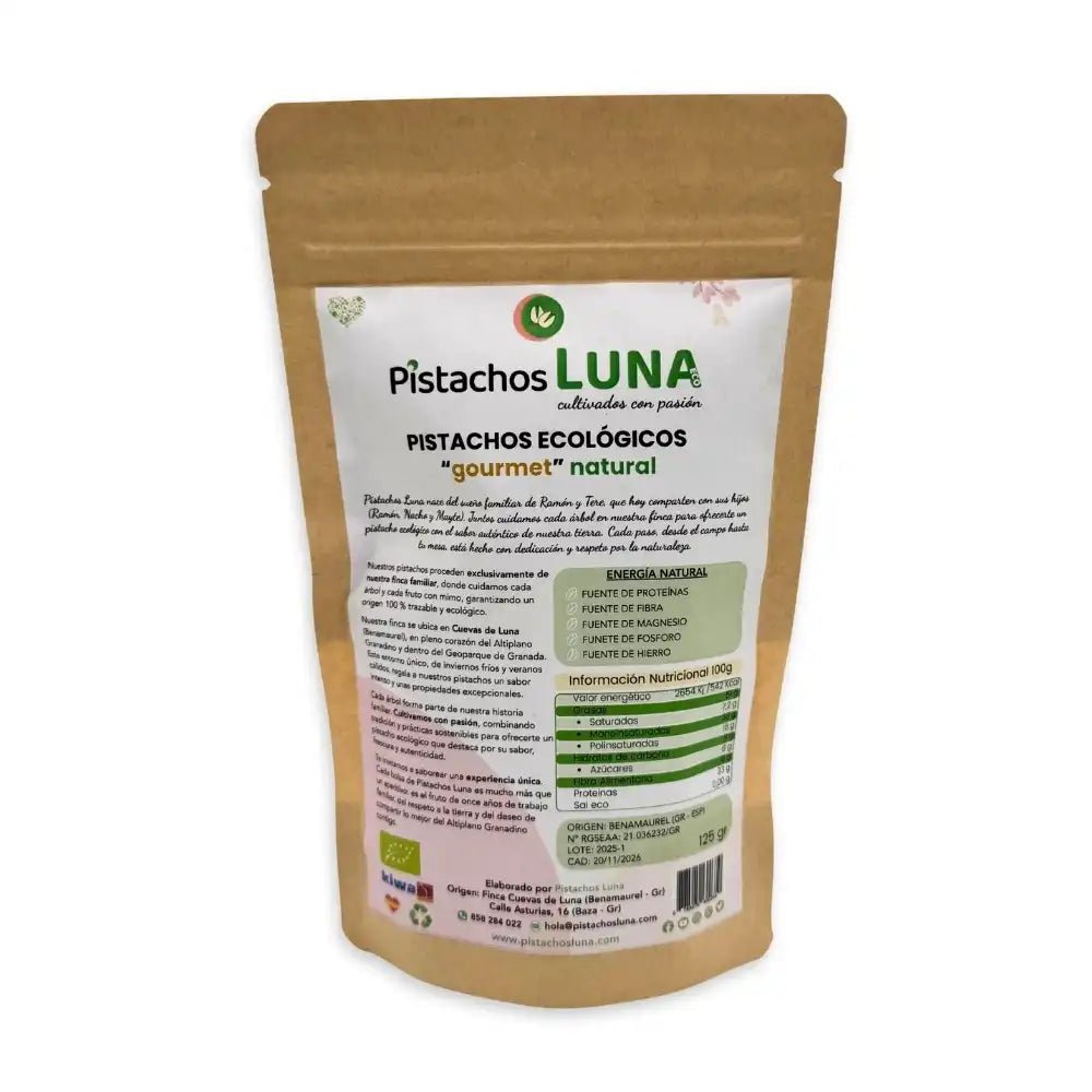 Pistacho Ecológico Natural «Gourmet» - Pistachos Luna