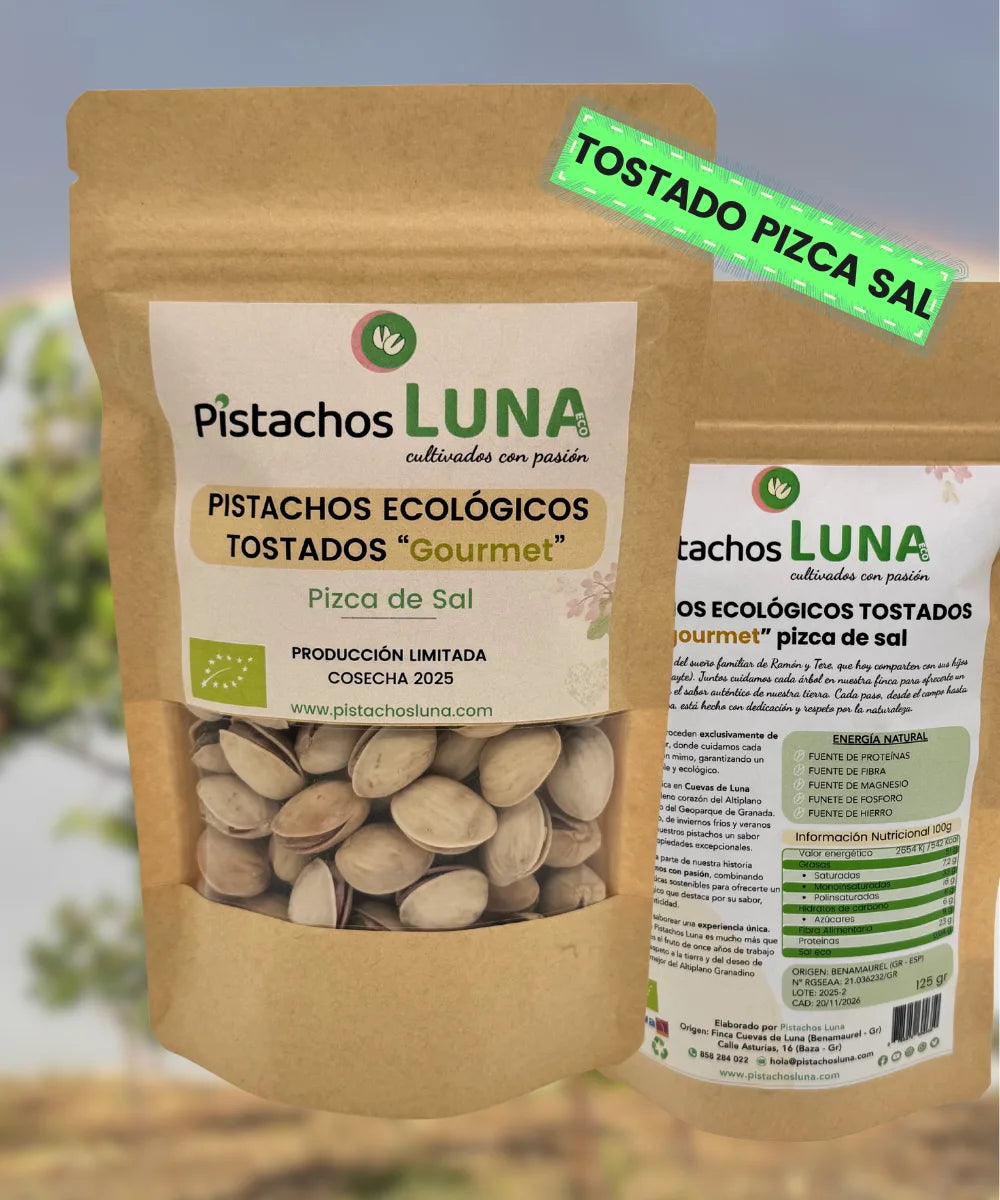 Pistachos Ecológicos Tostados "Gourmet" Pizca de Sal