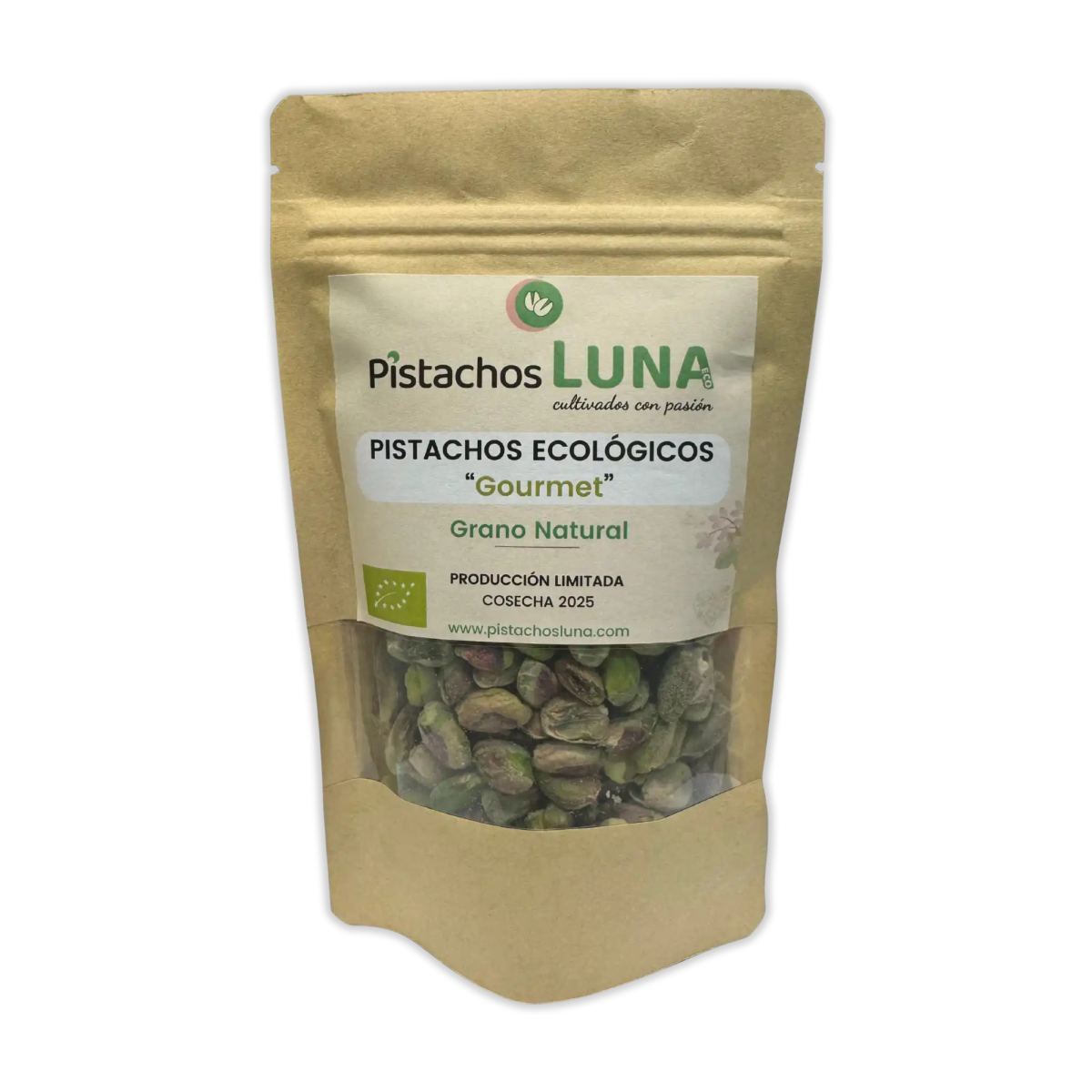 Pistacho ecológico natural mondado (Kerman) – envase Pistachos Luna