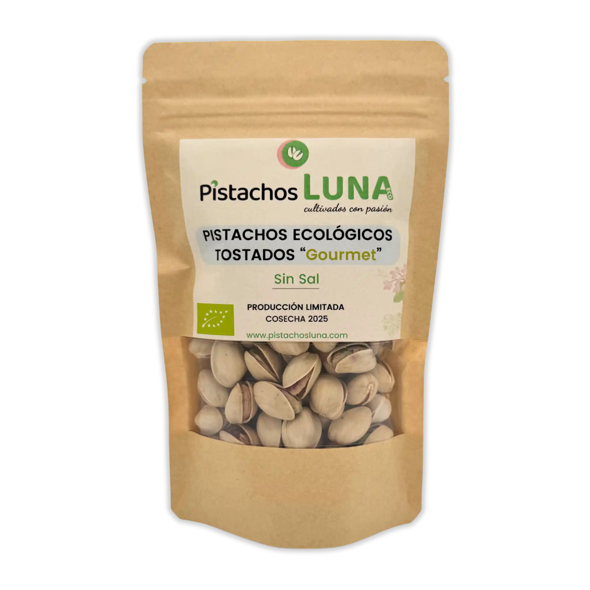 Pistacho Ecológico Tostado «Gourmet» Sin Sal - Pistachos Luna
