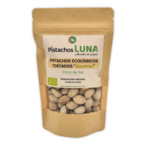 Pistachos Ecológicos Tostados "Gourmet" Pizca de Sal - Pistachos Luna